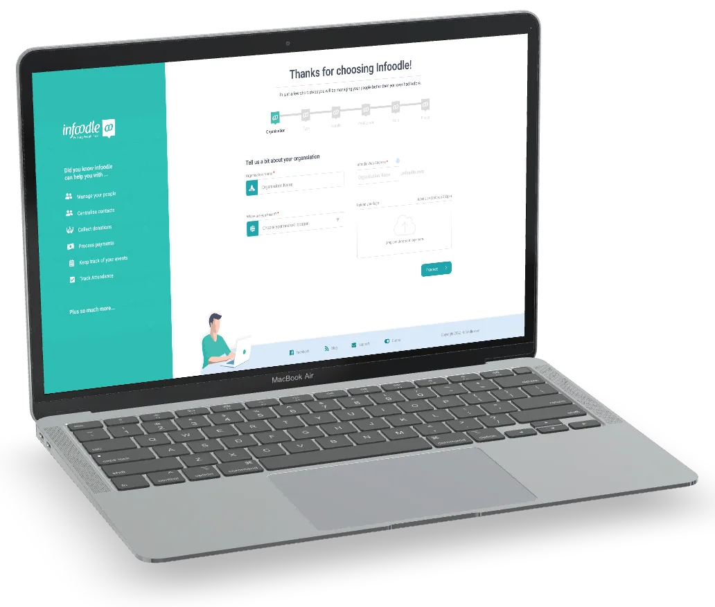 Infoodle onboarding flow