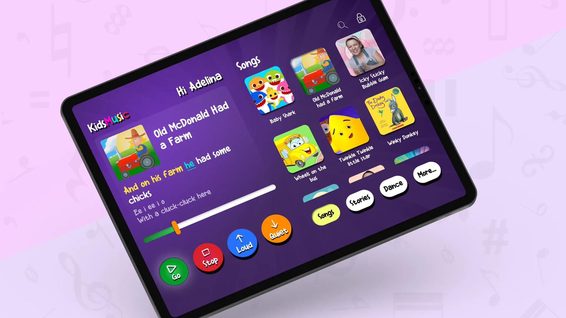 Music player UI concept
