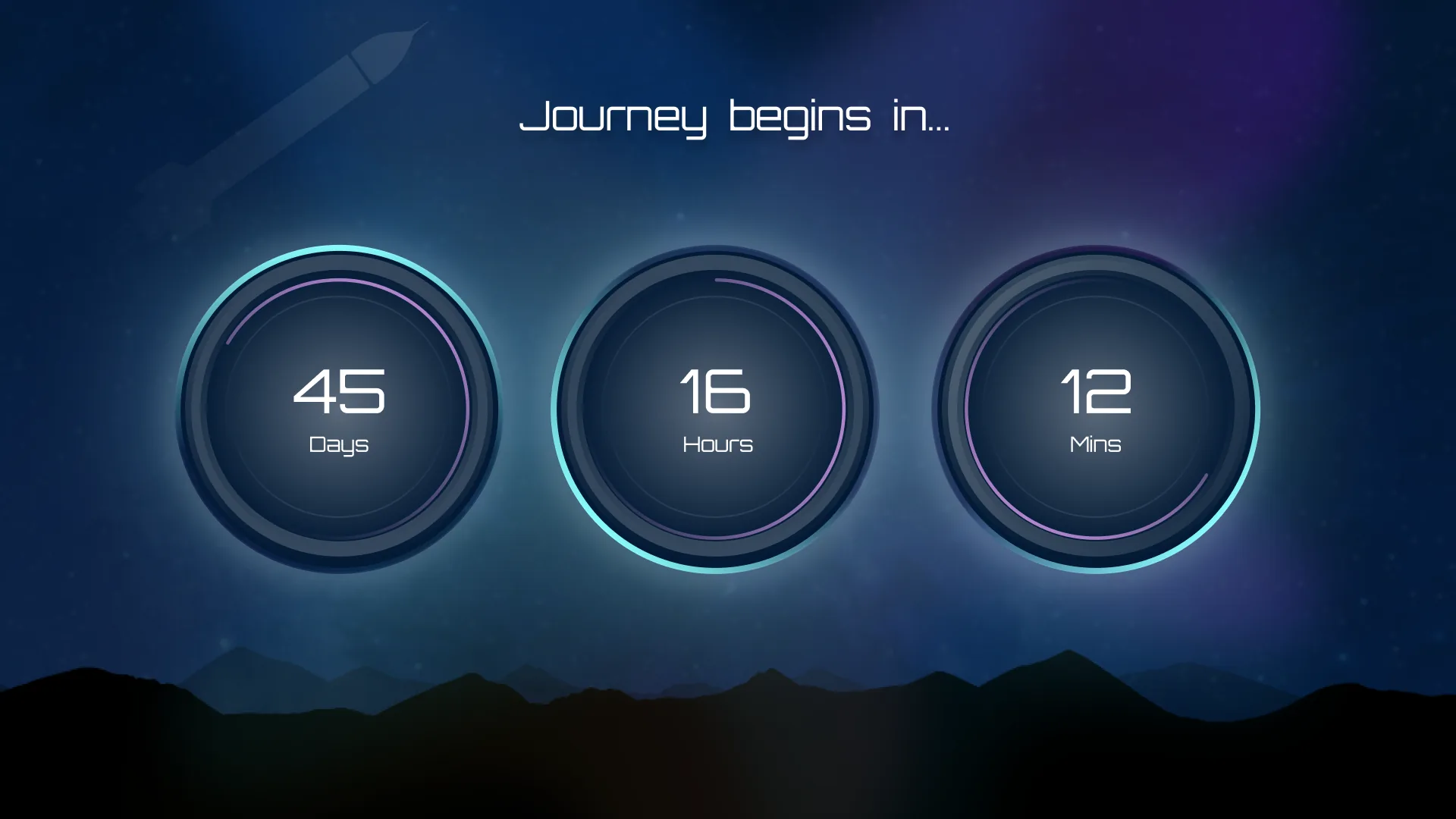 Countdown Timer — daily UI challenge day 14